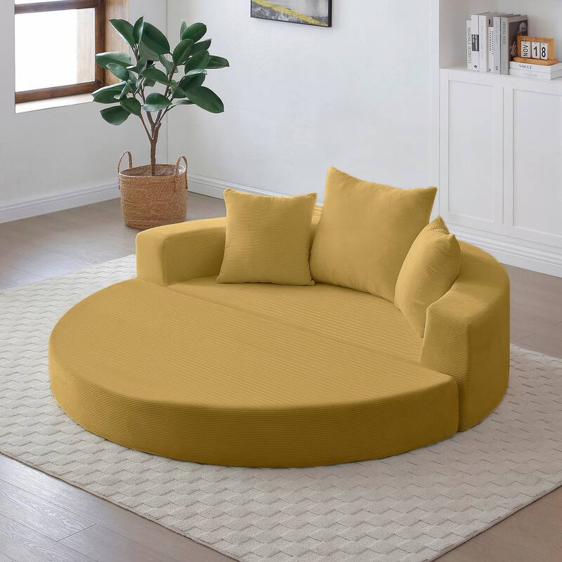 Convertible Sofa Couch Bed,Nulti-functional,Circular Bed,Adjustable Futon Sofa