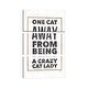 preview thumbnail 1 of 2, iCanvas "Crazy Cat Lady" by Marla Rae 3-Piece Canvas Wall Art Set