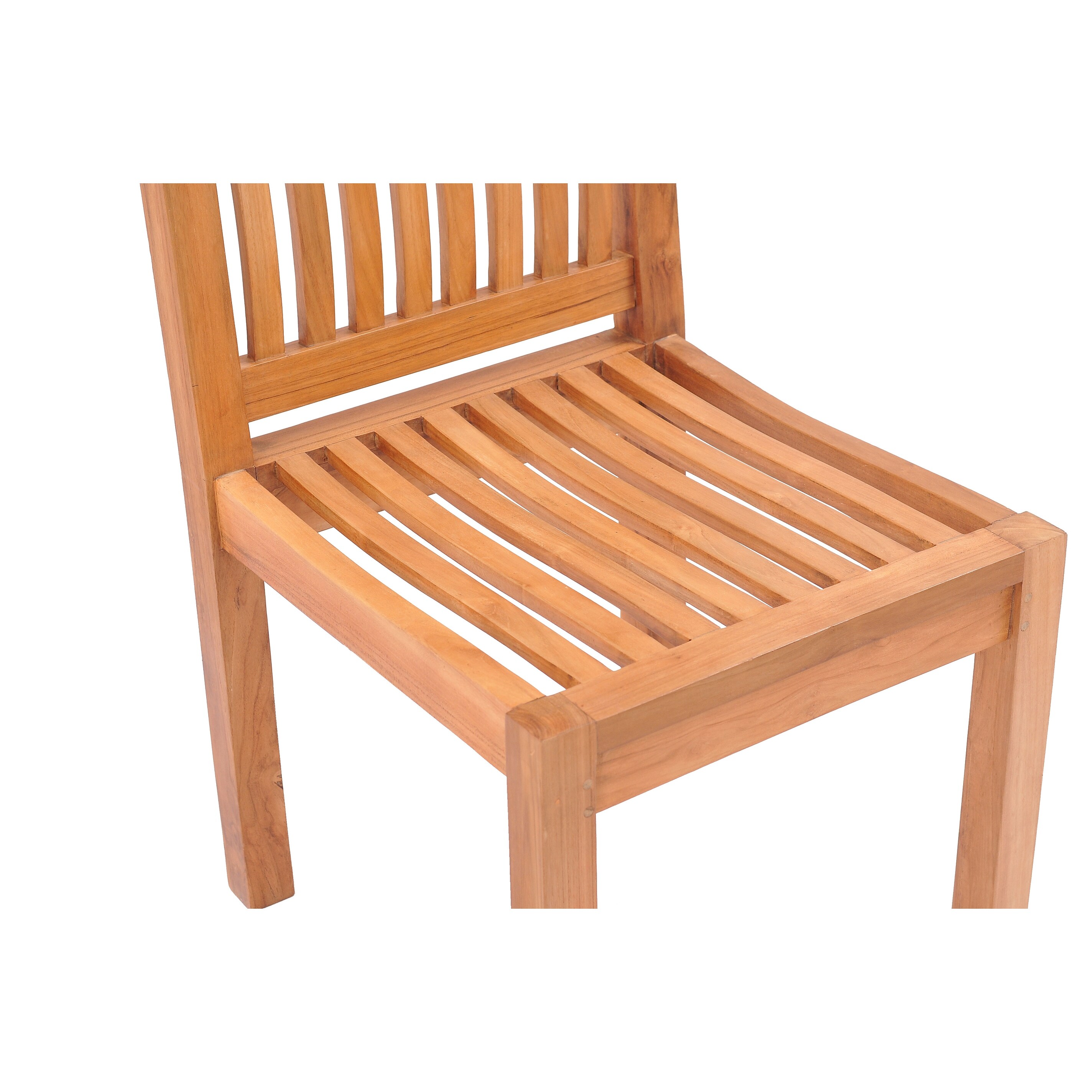 Chic Teak Elzas Teak Wood Indoor/ Outdoor Dining Side Chair - Bed