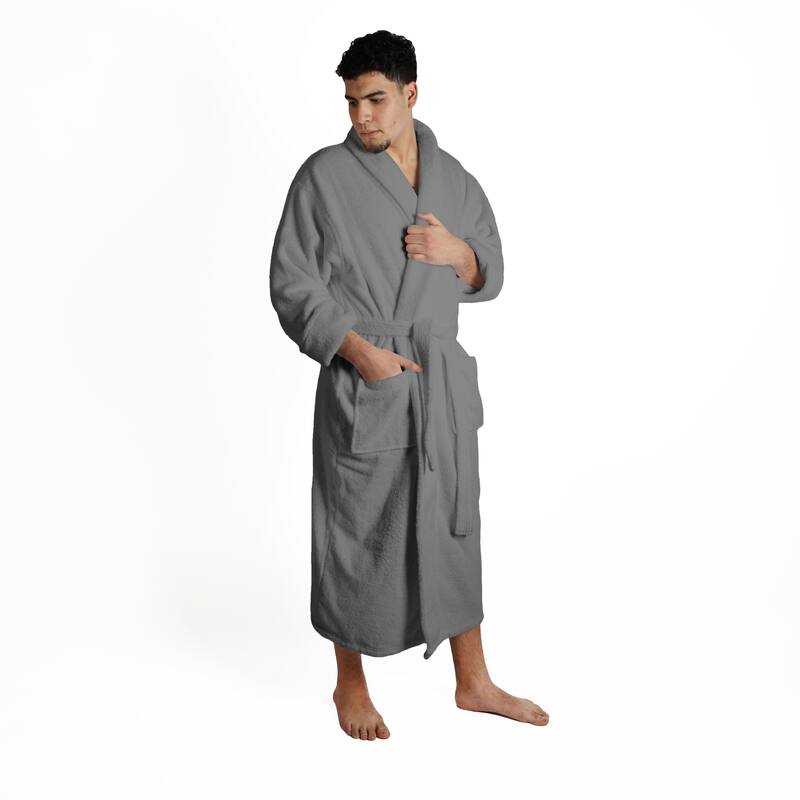 Superior Unisex Turkish Cotton Ultra-Soft Absorbent Long Bathrobe