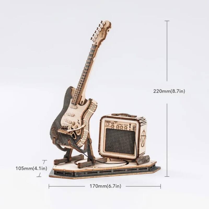 DIY 3D Puzzle - Electric Guitar - 140 pcs (ROKR)
