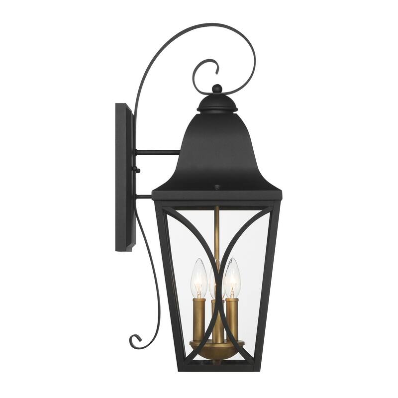 The Great Outdoors 73353 Cardigan 3 Light 24" Tall Outdoor Wall Sconce