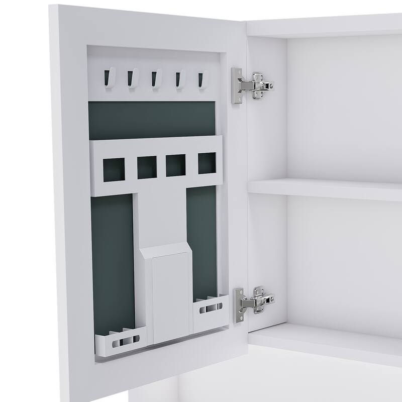 Wall Mounted Bathroom Mirror Cabinet with LED Lights, Anti-Fog & Explosion-Proof, Touch Control Medicine Cabinet