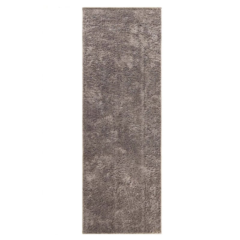 Superior California Shag Solid Plush Non-Slip Indoor Runner or Area Rug