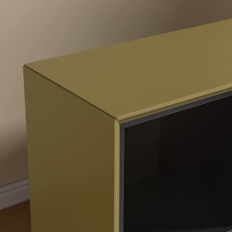 Ethan Contemporary Wood 6-Shelf Bookcase with Open Cubby Storage