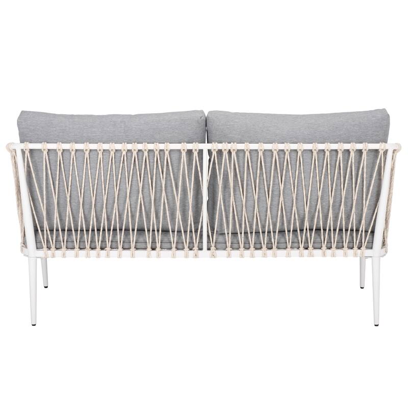 SEI Furniture Dante Rope Patio Loveseat