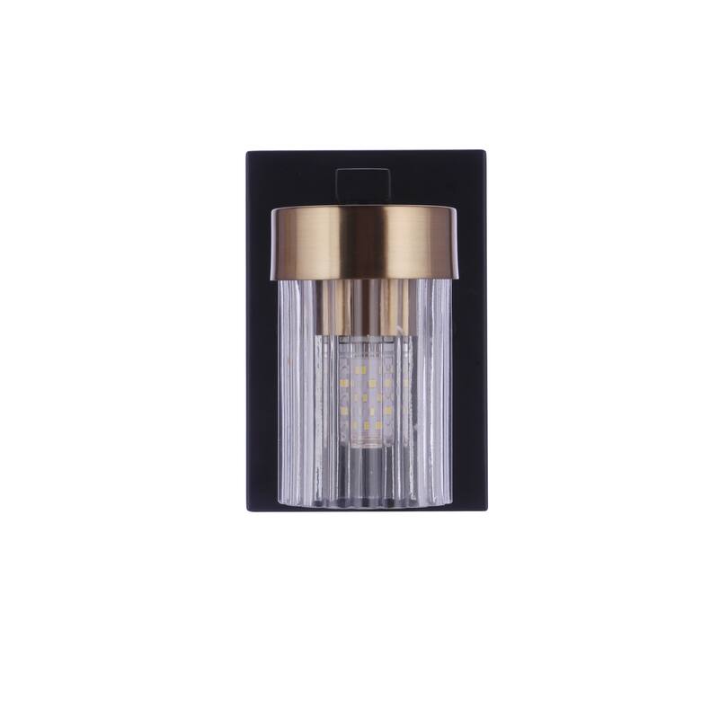 Bond Street - Flat Black/Satin Brass
