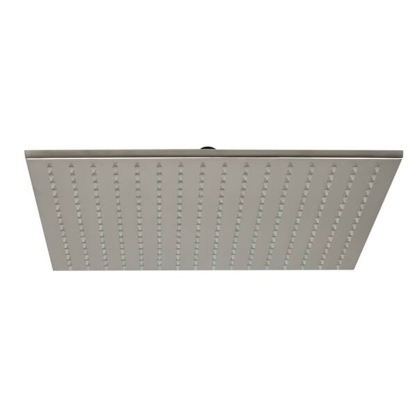 slide 1 of 4, ALFI brand LED16S-BN Brushed Nickel 16" Square Multi Color LED Rain Shower Head