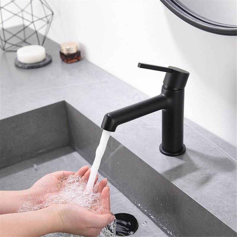 Modern Black Single-handle Bathroom Basin Faucet