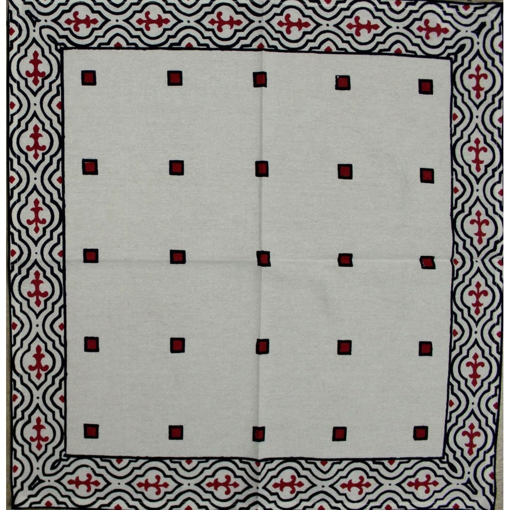 Cotton Premium French Country Geometric Tablecloth