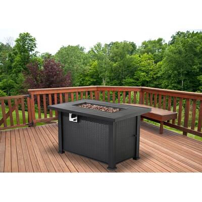 42" Steel Propane Gas Fire Pit Table