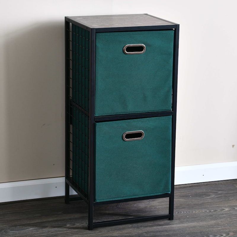 Household Essentials Fabric Storage Bins, Set of 2
