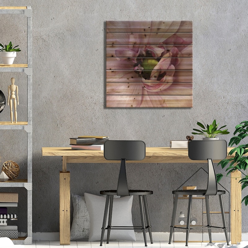 Step Into My Boudoir Print On Wood by Magda Indigo - Multi-Color