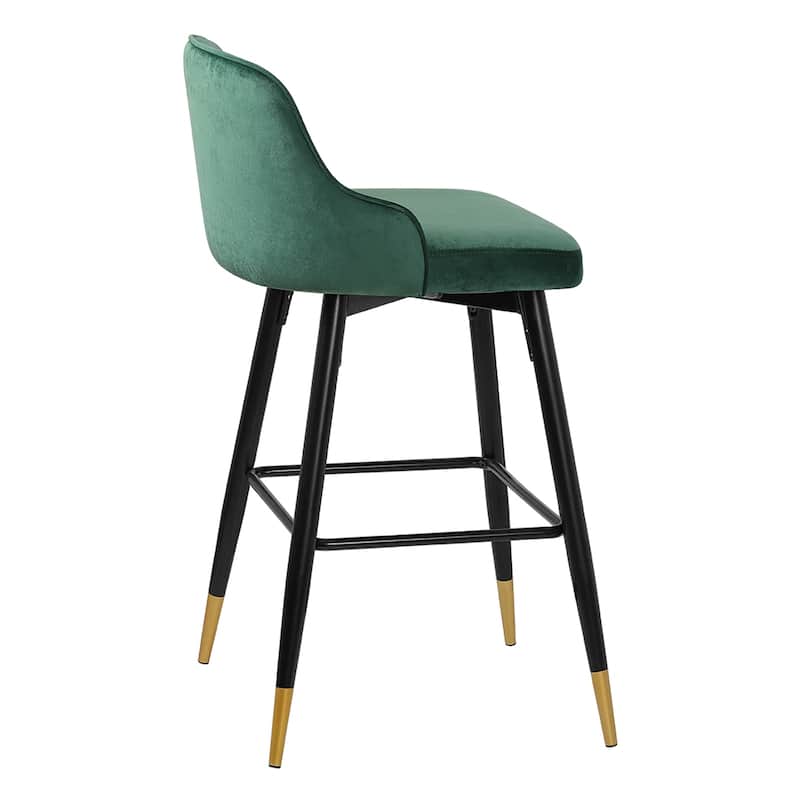 Modern Velvet Upholstered Swivel Counter/ Bar Stools Set of 2/4
