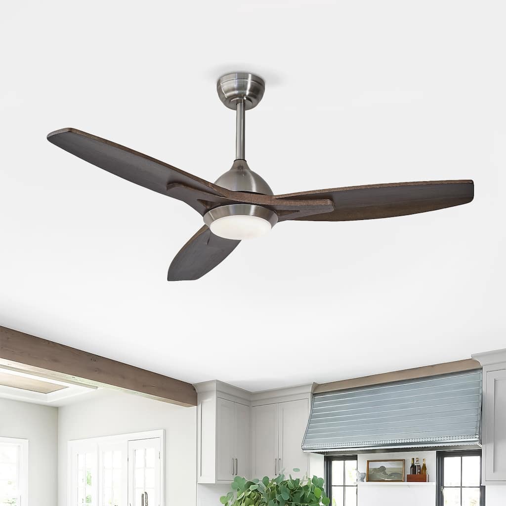 52" Ceiling Fan with Lights Quiet DC Motor Ceiling Fans 6 Speed Levels,Reversible Ceiling Fan, for Patio Living Room, Bedroom
