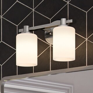 Luxury New-Traditional Bath Light, 8H x 13W, with Modern Style, Brushed ...
