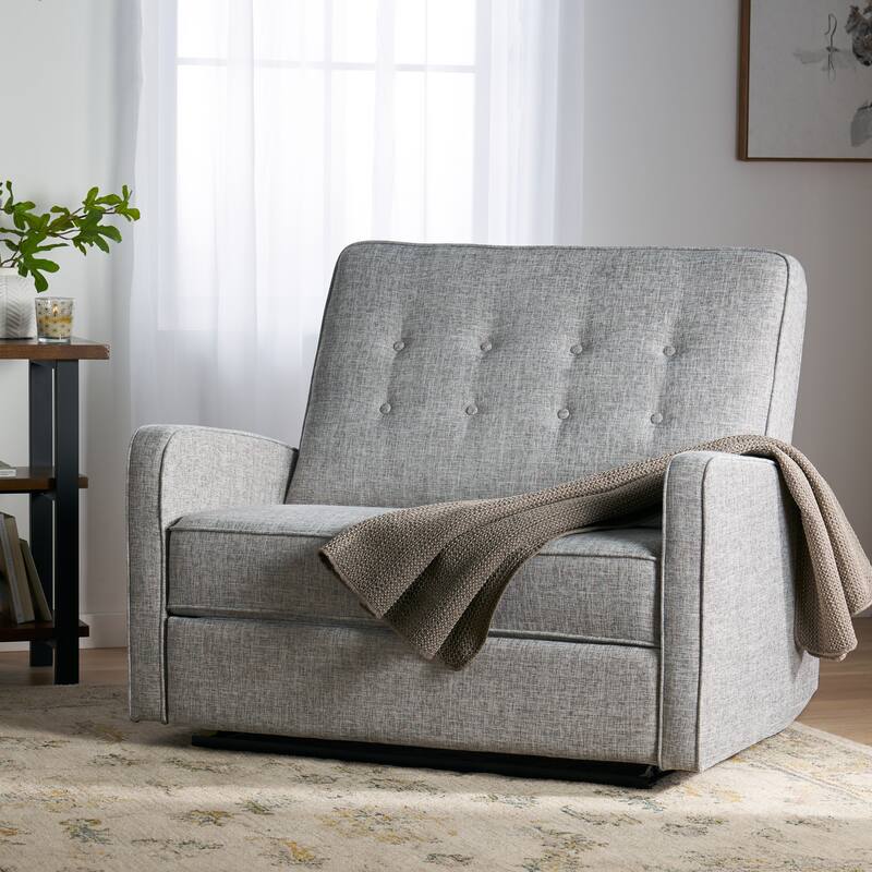 47"Wide Manual Recliner Chair for Adults, Single Reclining Sofa Chair Fabric Upholstered Living Room Chair Modern Club Chair