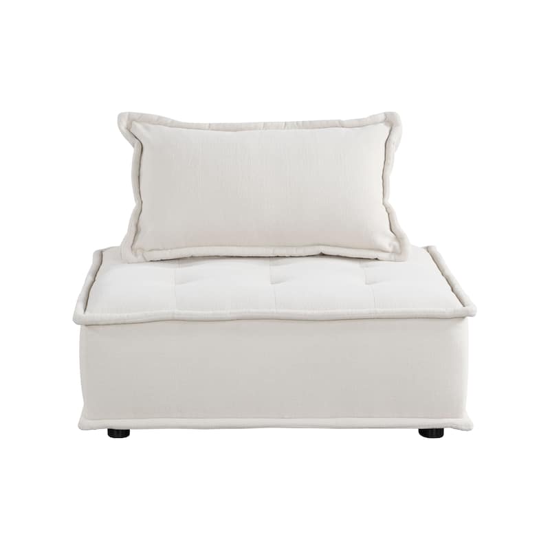Harlem Fabric Modular Accent Chair - 40" x 40" x 31.5"