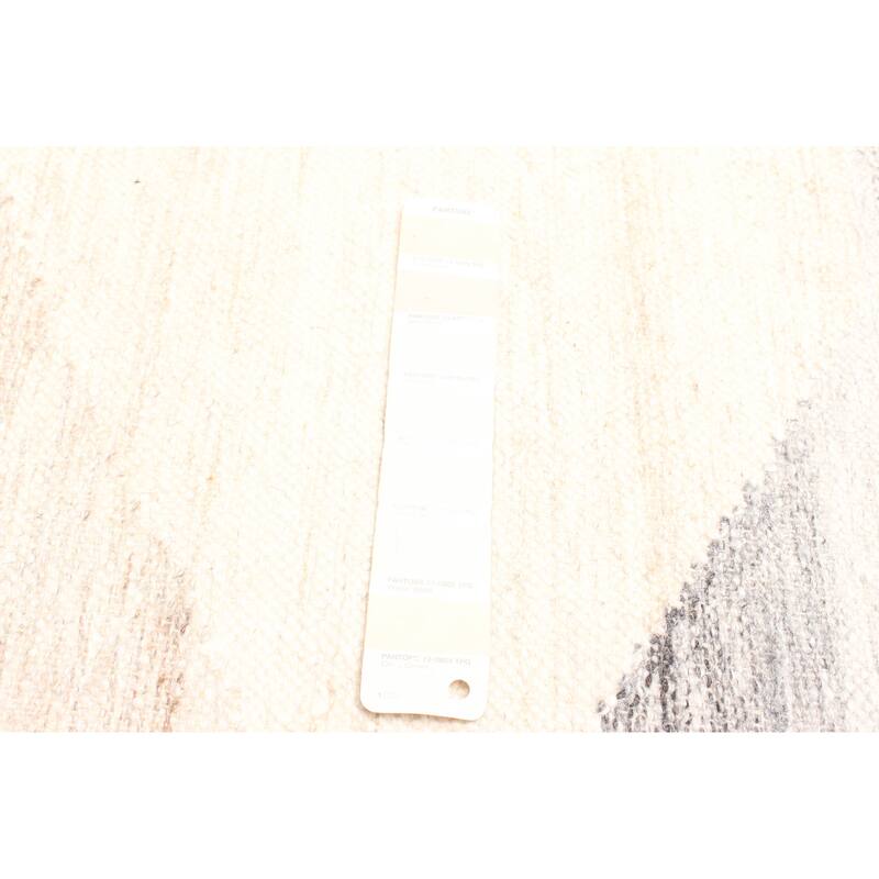 ECARPETGALLERY Flat-Weave Ankara FW Cream Wool Kilim - 5'1 x 7'7