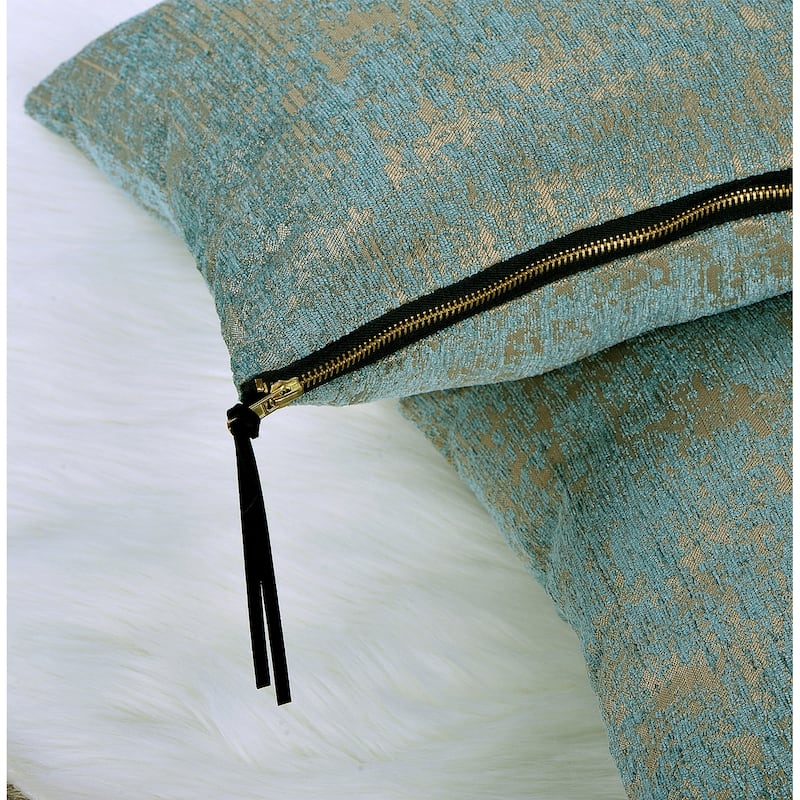 Peralta 2-piece Jacquard Chenille Zipper Pillow Shell Set, NO INSERT