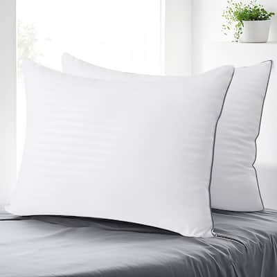 2-Pack Soft Microfiber Bed Pillows, Machine Washable