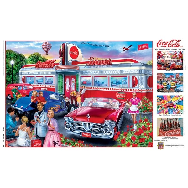【激レア】Coca-Cola diner 1000ピースジグソーパズル Coca-Cola Diner 1000 Pc Jigsaw Puzzle Fun for Family & Friends