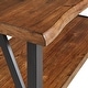 preview thumbnail 8 of 15, Banyan Live Edge Wood and Metal Accent Tables by iNSPIRE Q Artisan