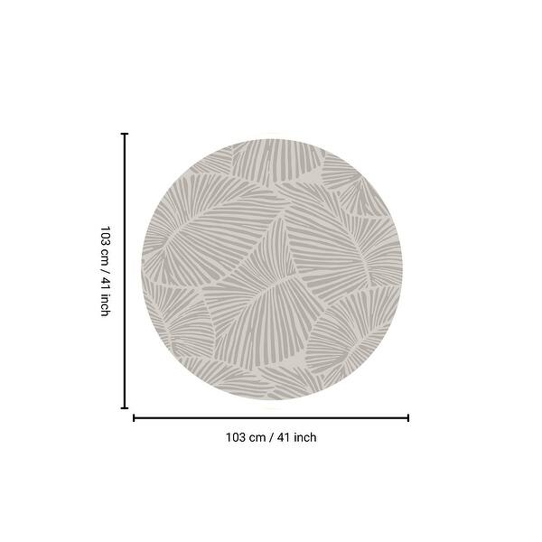 dimension image slide 0 of 13, Round Area Rugs Oriental Floral Rugs Soft Indoor Rug