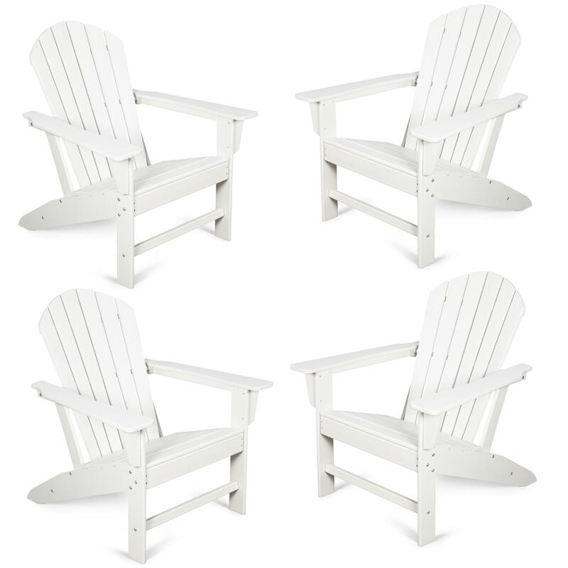 Outdoor Classic Recycled Plastic Adirondack Chair,set of 4 - N/A