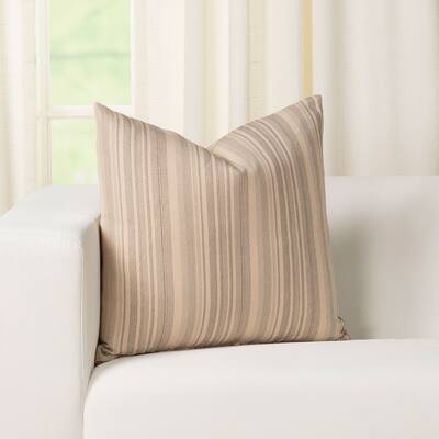 Maybrook Slate Striped Throw Pillow