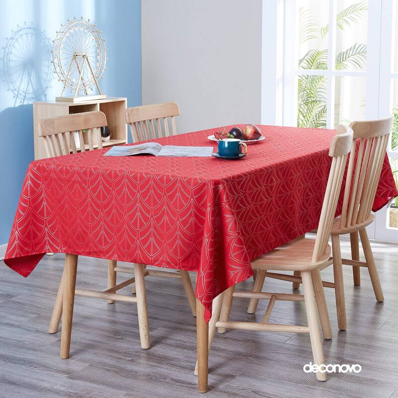 Sectors Pattern Tablecloth Printed Oxford Square Decorative Table Cloth