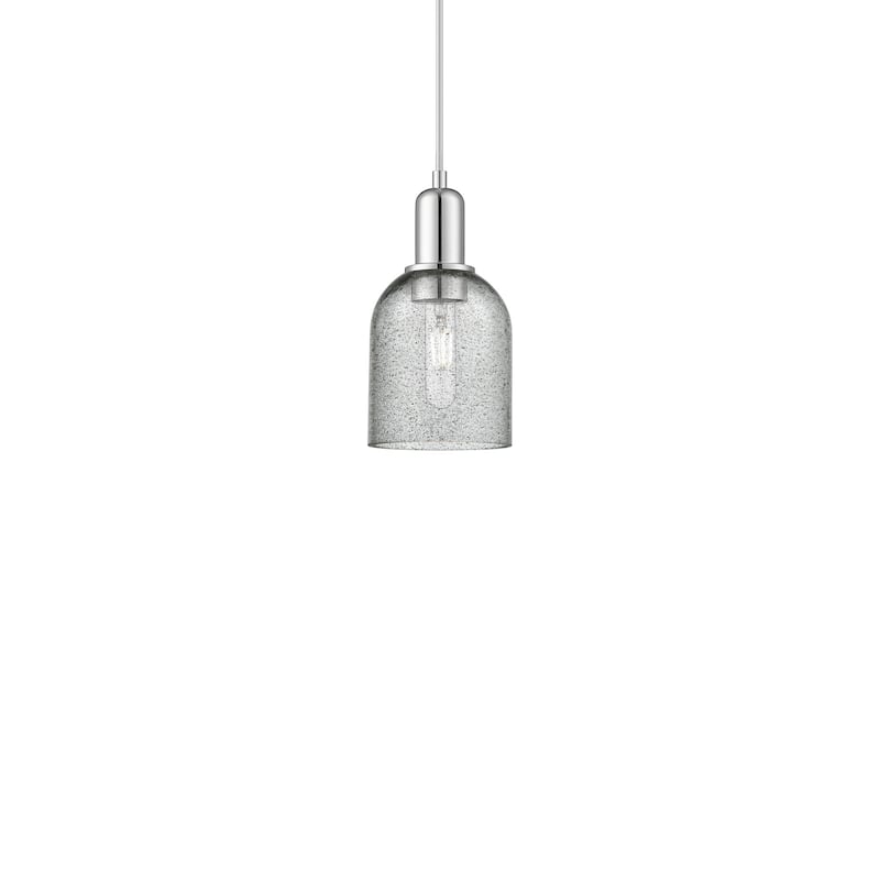 Innovations Lighting 716-1P-10-5 Caledonia Pendant Caledonia 5" Wide - Polished Chrome / Charcoal