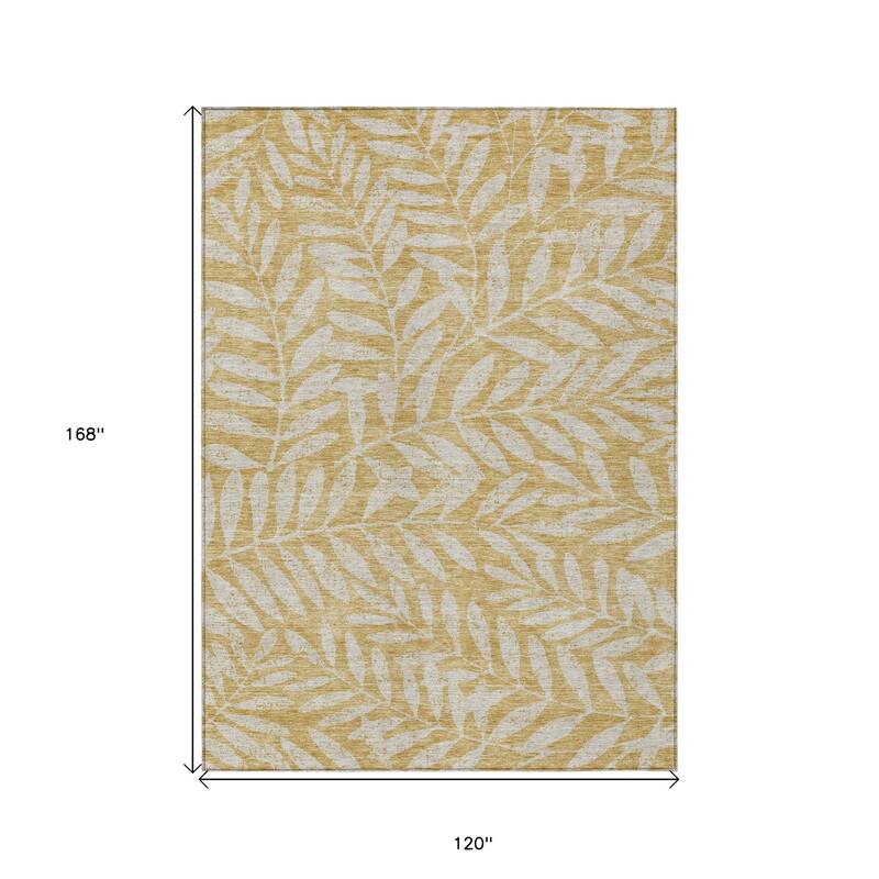 HomeRoots Floral Transitional Rectangle Outdoor Rug