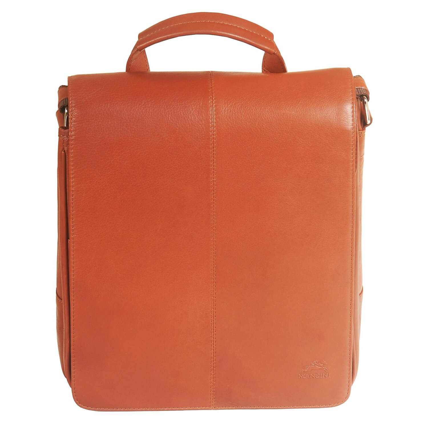 Mancini leather messenger bag discount