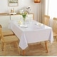 preview thumbnail 8 of 11, Clear Plastic Vinyl Fabric Table Cover Protector Tablecloth for Dining Room Table