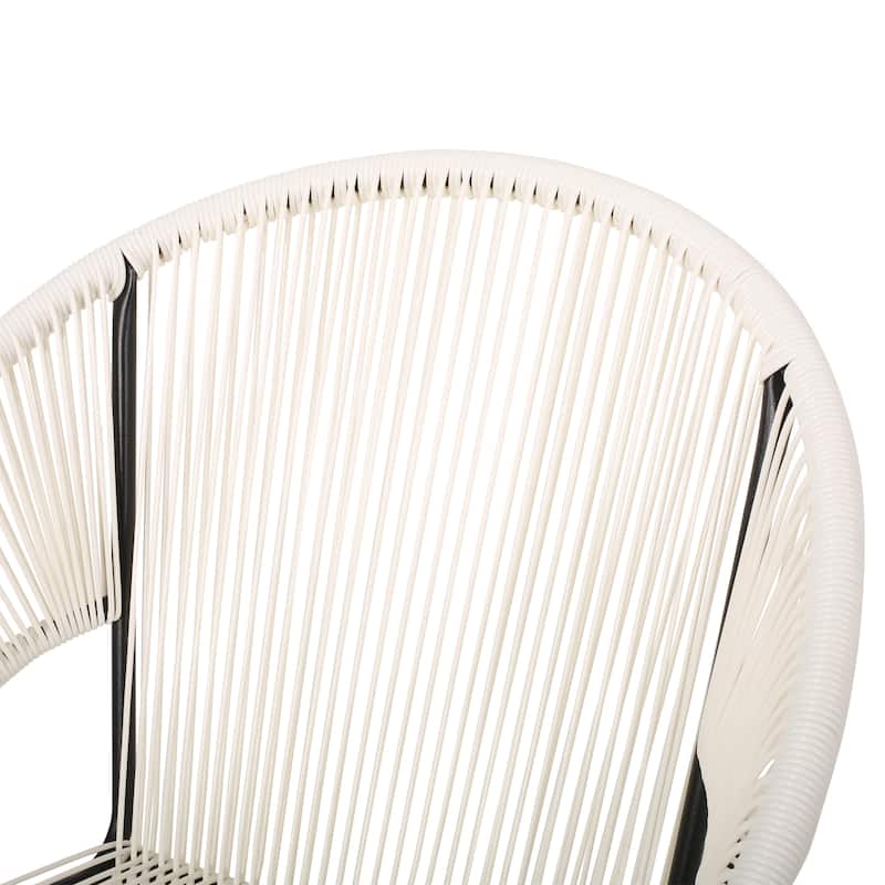 Nusa Outdoor Modern Rattan Club Chair (Set of 2) by Christopher Knight Home