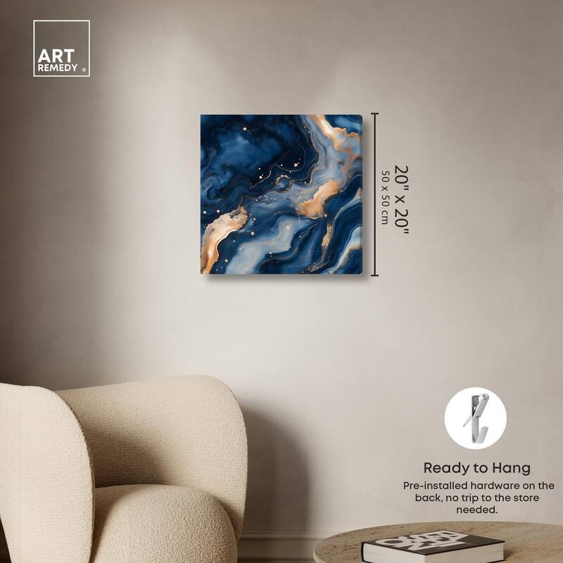 Deep Sea Geode III Canvas by Art Remedy, Gallery Wrapped