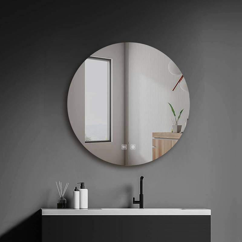 Nordica Round LED Bathroom Vanity Mirror - N/A