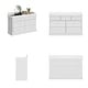 preview thumbnail 10 of 14, White Baby Changing Table Dresser with 7 Drawers Nursery Storage Cabinet for Infant Essentials Chest