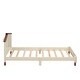 preview thumbnail 5 of 7, Twin Size Wood Platform Bed with House-shaped Headboard, Cream