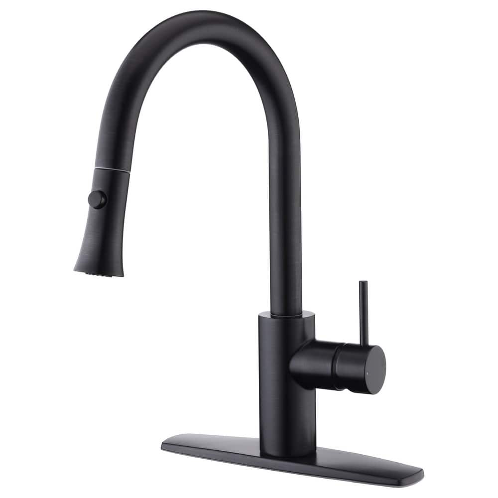 Ultra Faucets Euro Collection Single-Handle Kitchen Faucet With Pull-Down Spray