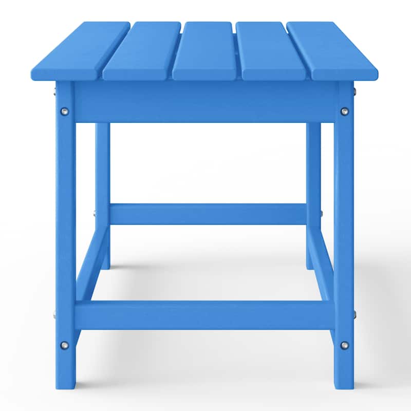 Laguna Hdpe All Weather Outdoor Patio Rectangular Coffee Table