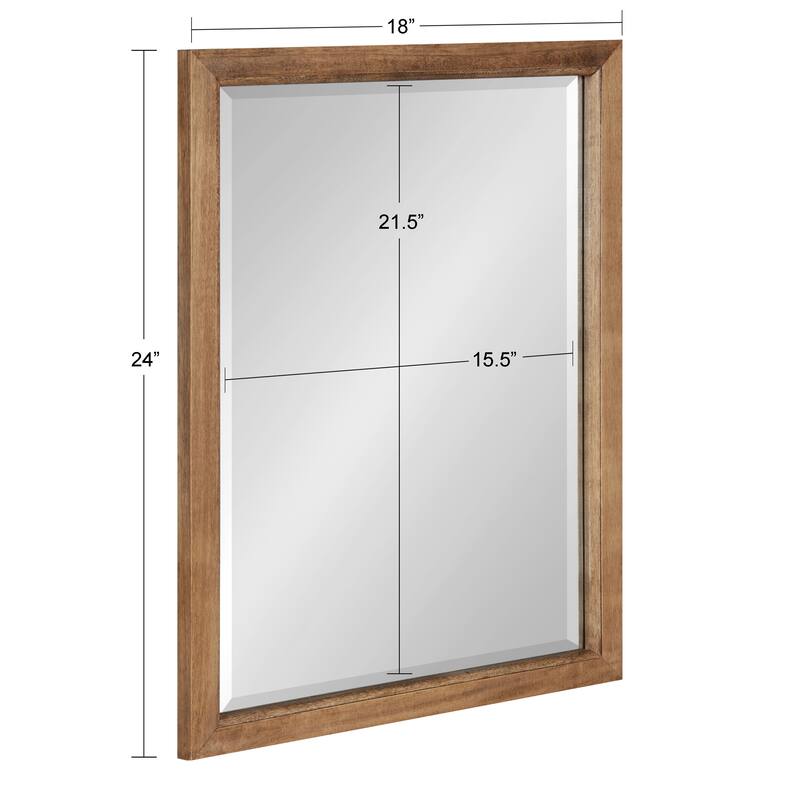 Kate and Laurel Hogan Wood Framed Wall Mirror