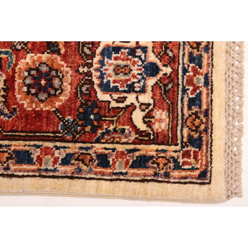 ECARPETGALLERY Hand-knotted Aryana Ivory Wool Rug - 6'0 x 7'10