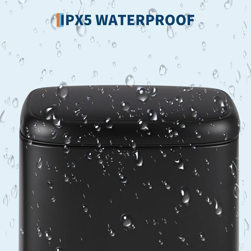 12L Kitchen Trash Can with Lid with Automatic Soft Close