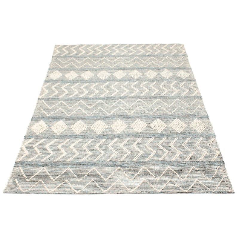ECARPETGALLERY Braid weave Sienna Cream Wool Rug - 6'2 x 8'11