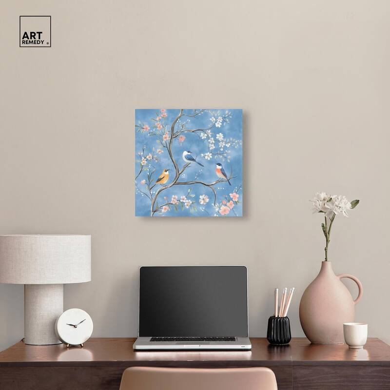 Birds in the Branches II Canvas by Art Remedy, Gallery Wrapped