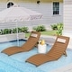 preview thumbnail 6 of 37, Fully Pre-Assembled In-Pool Folding Lounge Chair Set of 2 for Tanning Ledges - N/A Teak