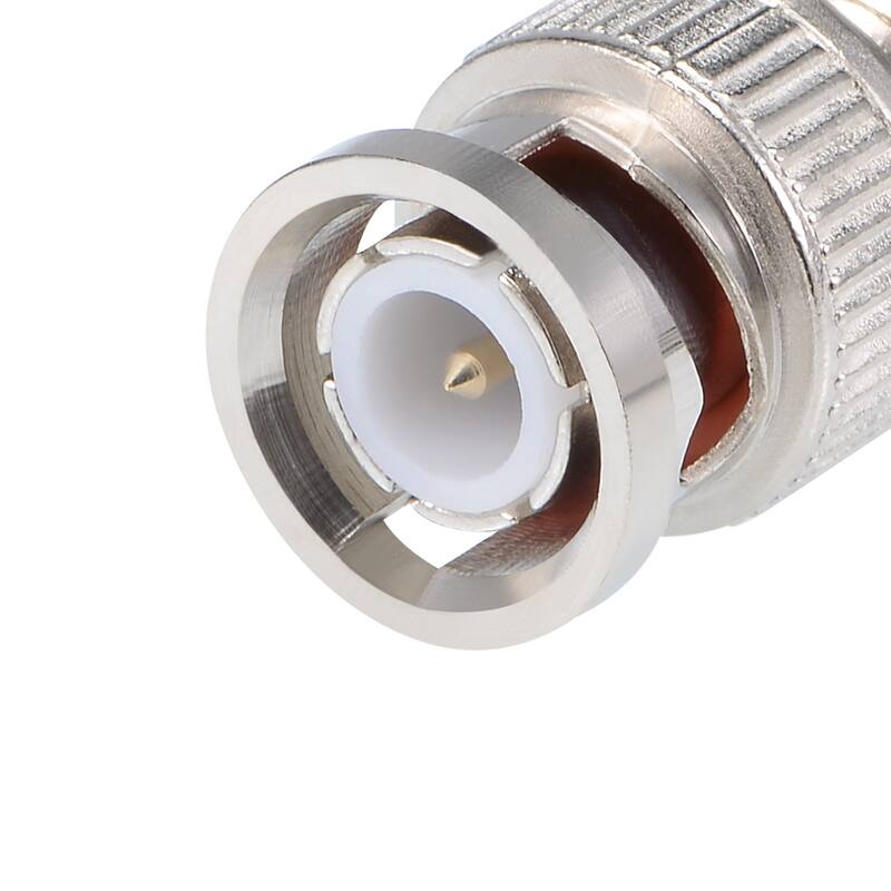 Alloy BNC Male to Male Jack RF Coaxial Adapter Connector Video - bnc male to male 1pcs - Silver Tone - BNC Male to Male 1pcs