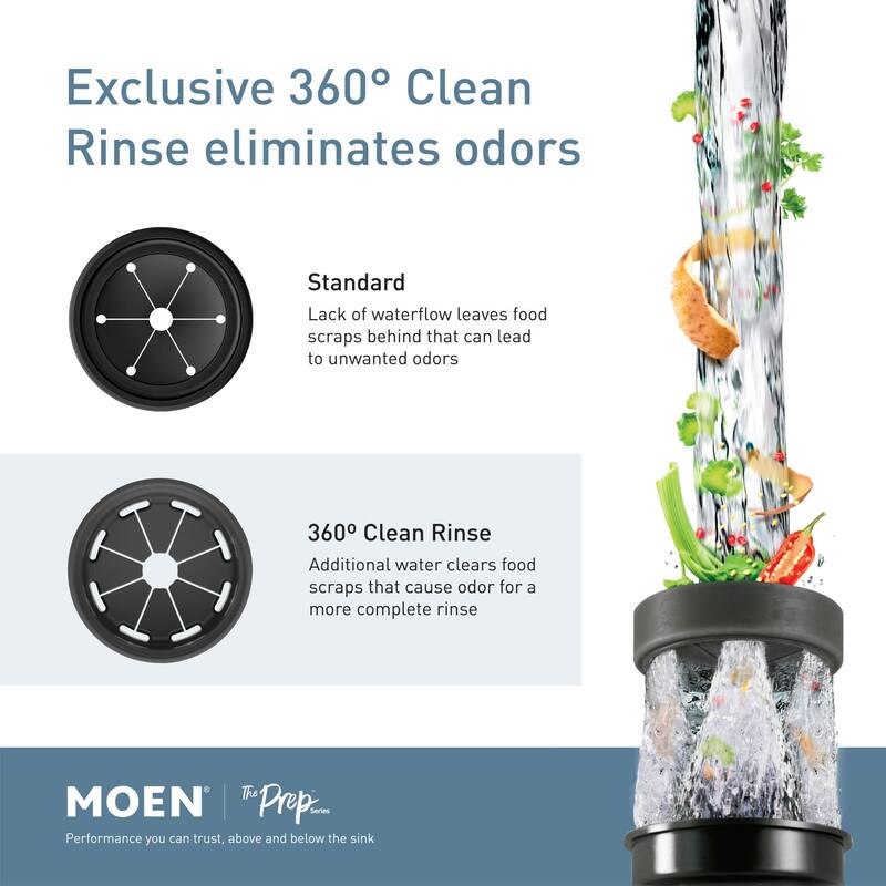 Moen Prep� Series 1/2 Horsepower Garbage Disposal